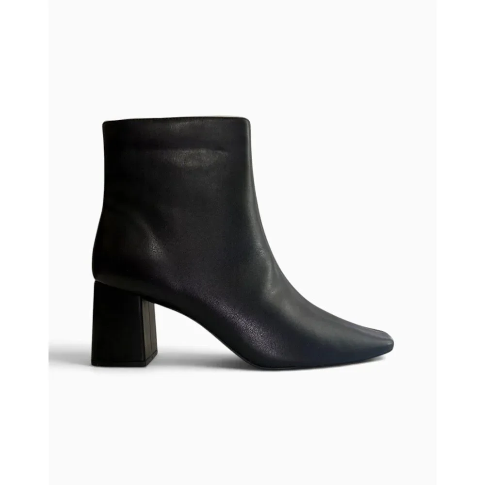 JOURNEE COLLECTION Haylinn Black Square Toe Bootie Boots, NEW! Size 11